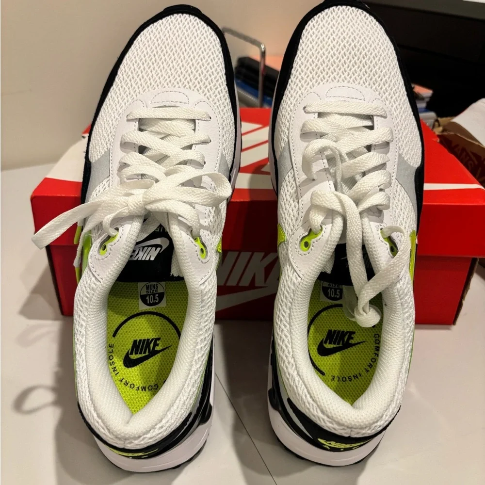 Nike AIR MAX SYSTM White/Black-volt-pure platinum 10.5 - Picture 4 of 5